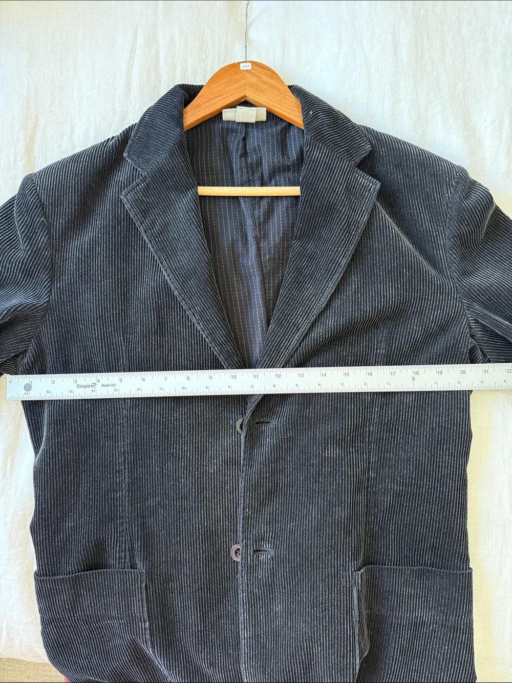 DKNY Vintage 90s Black Corduroy Blazer Sport Coat Men’s Medium